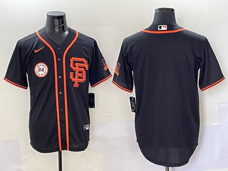 Men San Francisco Giants Blank Black Game 2025 Nike MLB Jersey style 4->san francisco giants->MLB Jersey